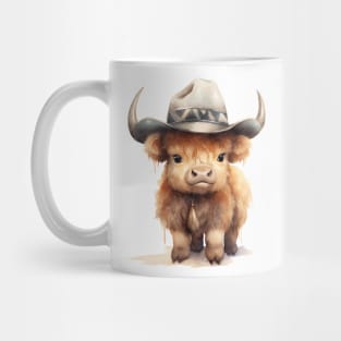 American Bison Wearing a Cowboy Hat Mug